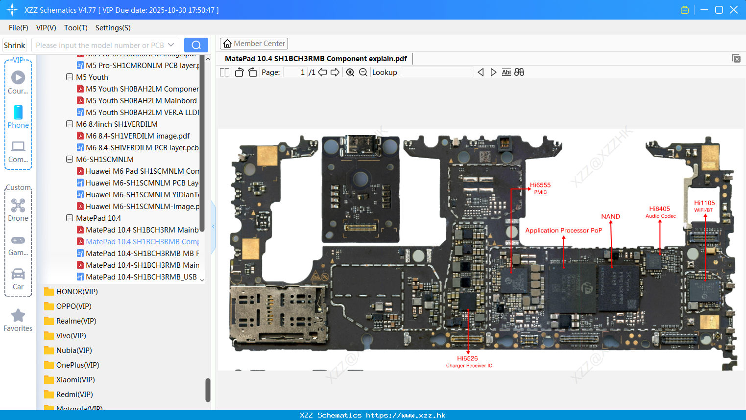 Huawei MatePad 10.4 SH1BCH3RMB Component Explain